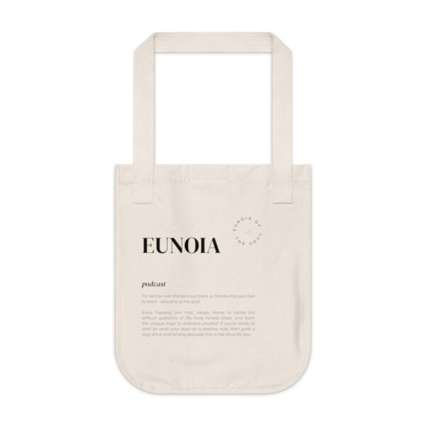 Eunoia Podcast - Organic Canvas Eco Friendly Tote Bag - Image 4