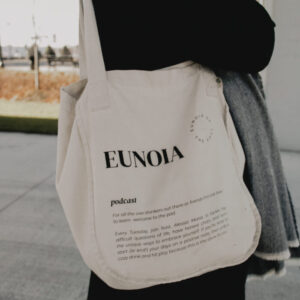 Eunoia's Eco Friendly podcast Tote Bag Image