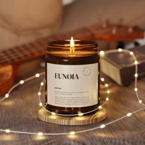 Eunoia Scented Soy Candle (Multi-Size, Amber Jar)